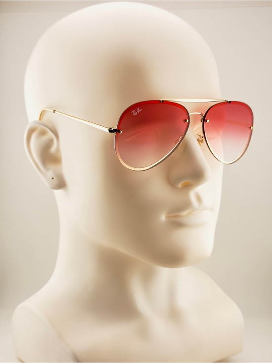 Ray-Ban Accessories - Ray-Ban Blaze Aviator Sunglasses RB3584N Gold Frame Red Gradient Lenses UNISEX